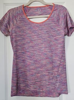 Noble Outfitters Athletic Top Women’s Small Multicolor  Cutout Back Hiking Shirt